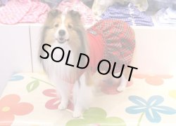 画像4: タータンチェック柄フリルワンピ（レッド）・３号