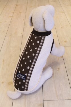 画像5: 星＆チェック柄ラインＴ（ブラウン）・９号