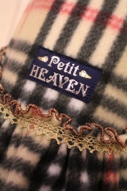 画像6: ベージュタータン柄フリースワンピ（フェミニン）・８号