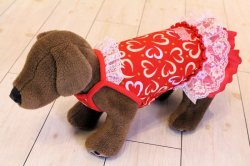 画像5: ライトツーウェイ☆ハート柄キャミワンピ（レッド）・４号