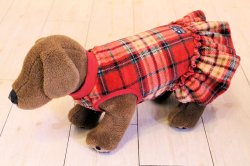 画像5: ウォームチェック柄 マイクロフリースワンピ・２号