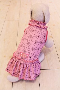 画像5: ツーウェイ☆麻の葉柄ワンピ（ピンク）・９号