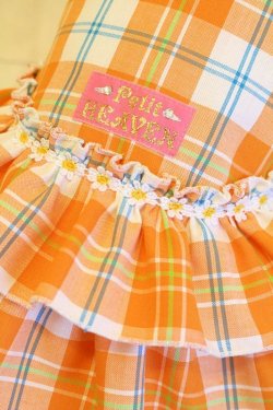 画像6: リフレッシュ☆チェック柄ワンピ（オレンジ）・０号