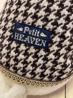 画像6: 千鳥柄ニットタンク（ブラウン）・９号