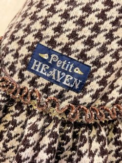 画像6: 千鳥柄ニットワンピ（ブラウン）・５号