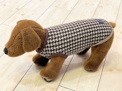 画像7: 千鳥柄ニットタンク（ブラウン）・９号