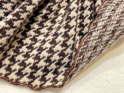 画像7: 千鳥柄ニットワンピ（ブラウン）・５号