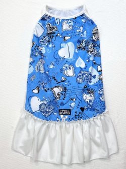 画像1: ツーウェイ☆ブルーハート柄キャミワンピ・９号