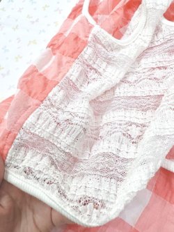 画像7: 綿混☆ピンクチェック柄タンク・２号