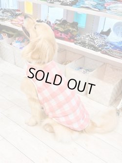 画像5: 綿混☆ピンクチェック柄タンク・３号