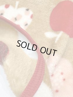 画像8: カラフルりんご柄マイクロフランネルタンク(ブラウン)・１０号