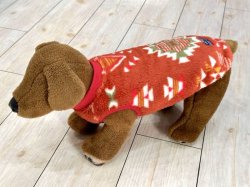 画像13: ネイティブ柄モコモコボアタンク(オレンジ)・２号