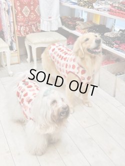 画像9: いちご柄マイクロフランネルタンク(ホワイト)・５号