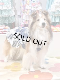 画像2: パイナップル柄キャミワンピ（ネイビー）・８号