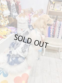 画像11: パイナップル柄キャミワンピ（ホワイト）・７号