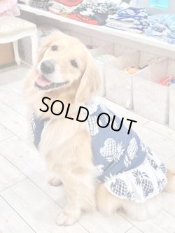 画像9: パイナップル柄キャミワンピ（ネイビー）・８号