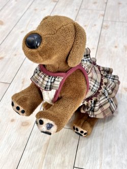 画像11: ベージュタータン☆ガーリーワンピ・７号