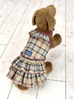 画像12: ベージュタータン☆ガーリーワンピ・７号