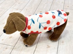 画像6: さくらんぼ柄マイクロフランネルタンク(ピンクベージュ)・４号