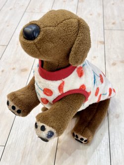 画像5: さくらんぼ柄マイクロフランネルタンク(ピンクベージュ)・４号