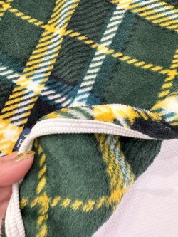 画像13: グリーンチェック柄マイクロフランネルワンピ・７号