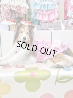 画像5: ツーウェイ☆ビオラ柄ガーリーワンピ・６号