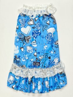 画像1: ツーウェイ☆ブルーハート柄ガーリーワンピ・９号