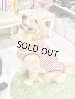 画像12: レースコットン☆ギンガム柄タンク（レッド）・７号