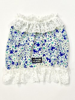 画像1: プチフルール柄キュートビスチェ（ブルー）・７号