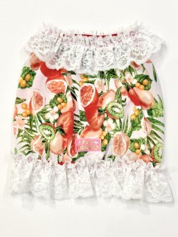画像1: フルーツ柄キュートビスチェ（レッド）・７号