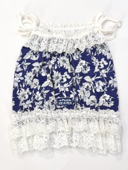 画像1: ツーウェイ☆ネイビーボタニカル柄ガーリービスチェ・９号