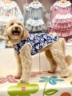 画像4: ツーウェイ☆ネイビーボタニカル柄タンク・０号