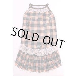 画像: ツーウェイ☆タータン柄ガ―リーワンピ（ベージュ）・９号