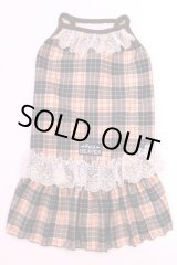 画像: ツーウェイ☆タータン柄ガ―リーワンピ（ベージュ）・７号