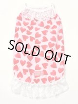 画像: ツーウェイ☆ピンクハート♡レース付きキャミ・７号