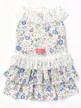 画像: カラミドビー☆フルールガーリーワンピ(ブルー)・６号