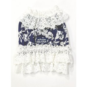 画像: ツーウェイ☆ネイビーボタニカル柄ガーリービスチェ・２号