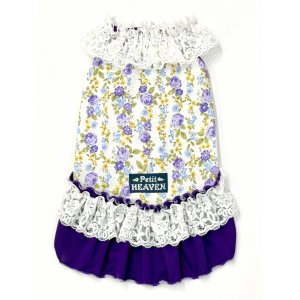 画像: パープルローズ柄ガーリーワンピ・２号