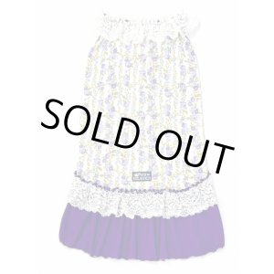 画像: パープルローズ柄ガーリーワンピ・９号