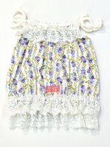 画像: パープルローズ柄ガーリービスチェ・９号