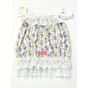 画像: パープルローズ柄ガーリービスチェ・９号