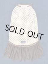 画像: ツーウェイ☆ショコラドット柄フェミニンワンピ・８号