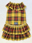 画像1: イエロータータン☆共布２段ガーリーワンピ・６号