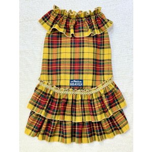 画像: イエロータータン☆共布２段ガーリーワンピ・６号