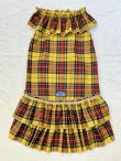 画像1: イエロータータン☆共布２段ガーリーワンピ・８号