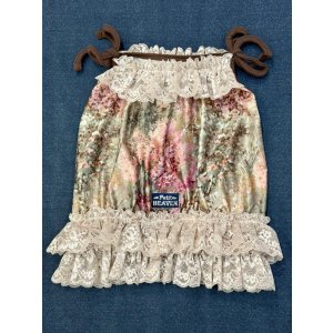 画像: ツーウェイ☆ガーデンテラス柄ガーリービスチェ（ブラウン）・８号