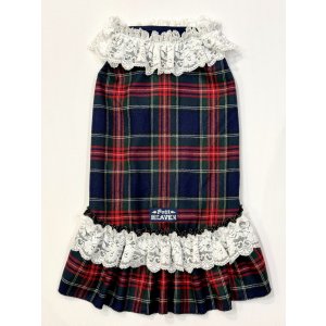 画像: ネイビータータン☆レース付きガーリーワンピ・６号