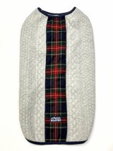 画像: アランキルトニット☆タータンラインタンク（グレー）・１０号