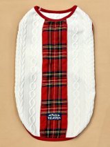 画像: アランキルトニット☆タータンラインタンク(ホワイト)・5号