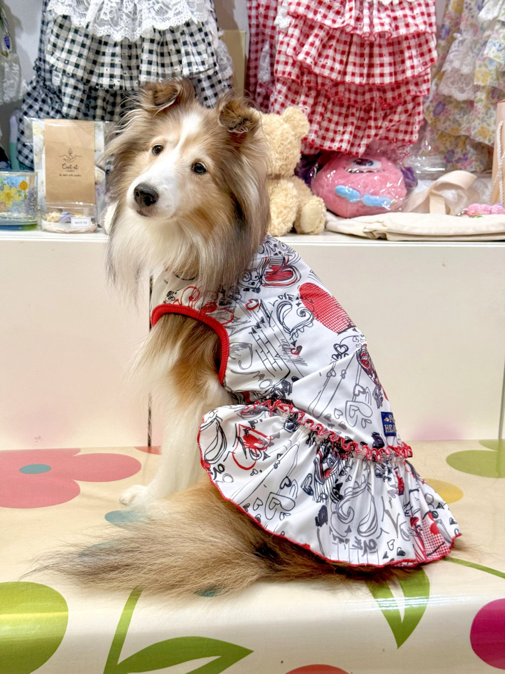 画像: ツーウェイ☆グラフィティハート柄フェミニンワンピ・１号